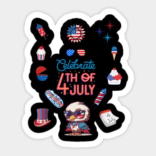 4th of july Sticker